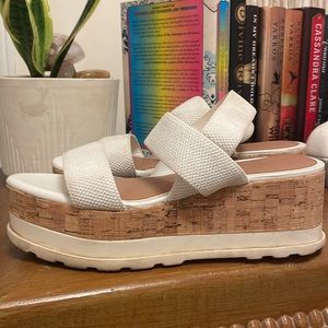 Gianni Bini White Platform Sandal